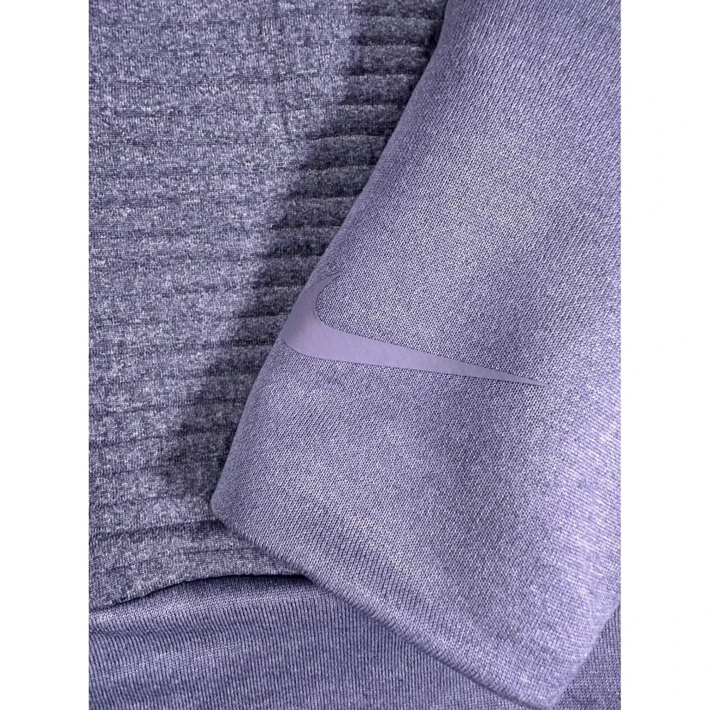 Nike Dri-FIT Womens Full Zip Textured Ribbed Hoodie Grey Small